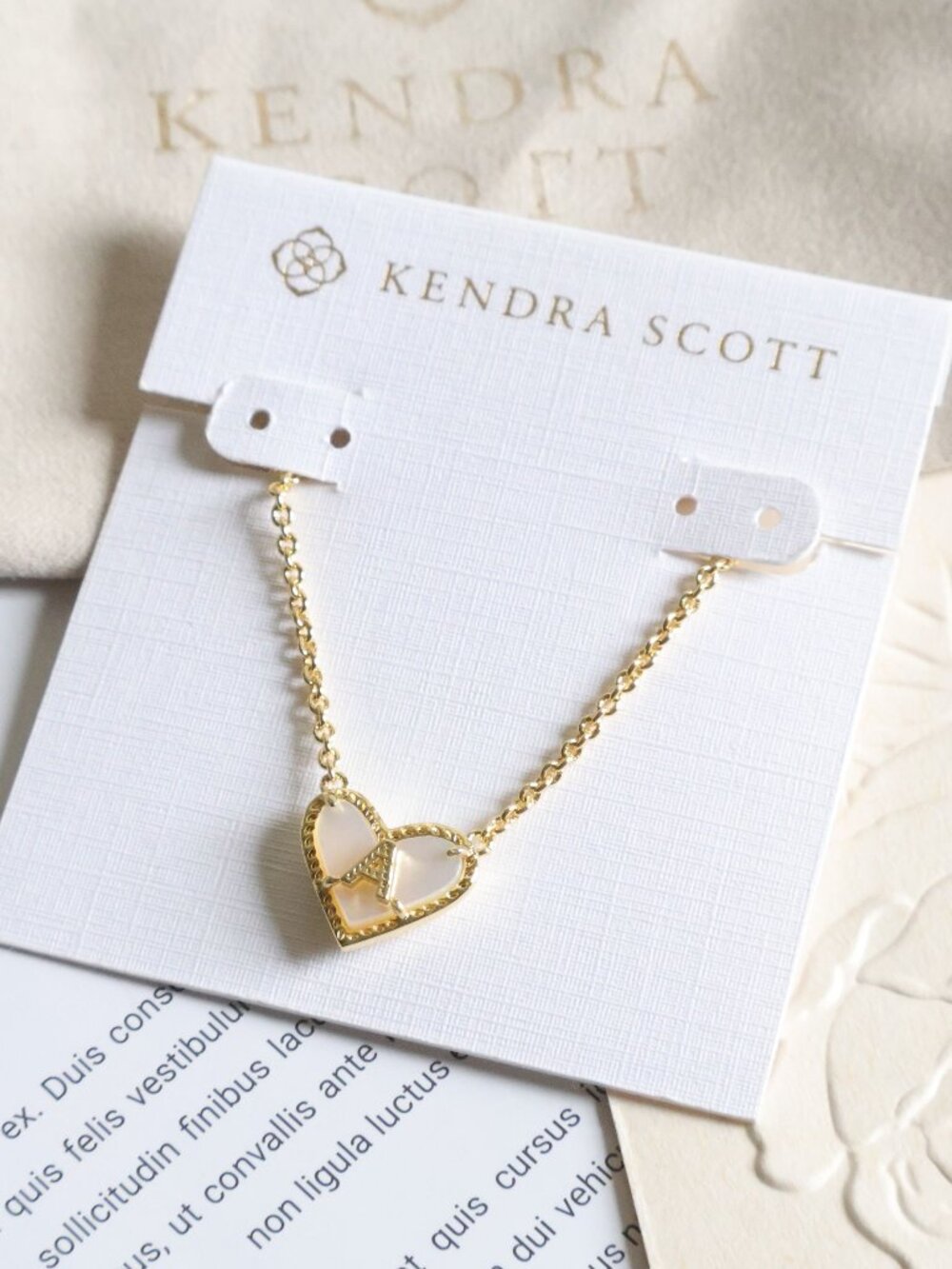 Kendra Scott Ari Heart Letter A Necklace